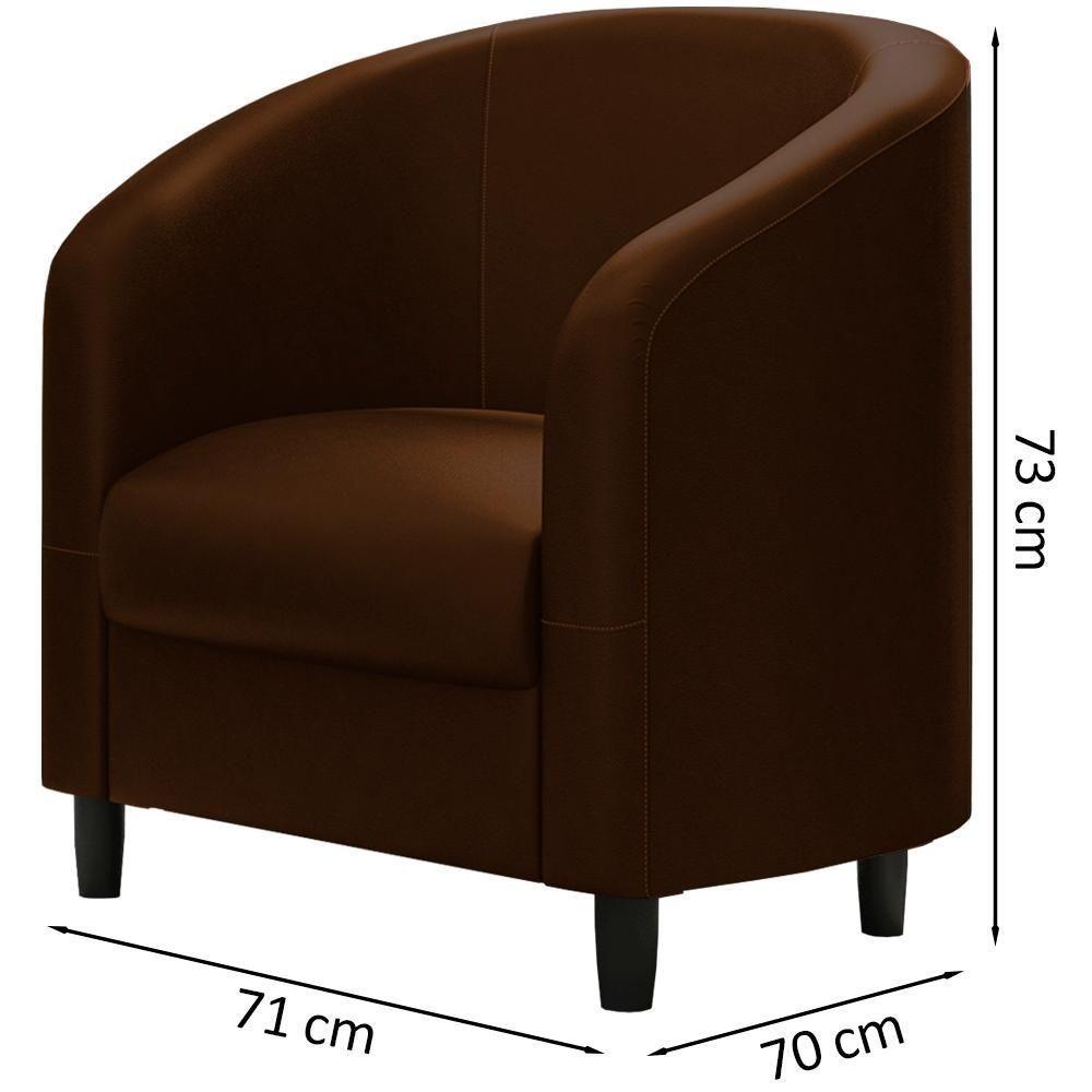 Poltrona Decorativa Pes Em Madeira Scala Corano Tcs 721 Moll Tcs 721 - 7