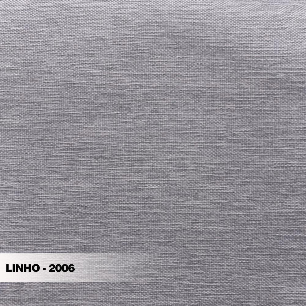 Poltrona Decorativa Pés Em Madeira Tarantino Linho Cinza - 5