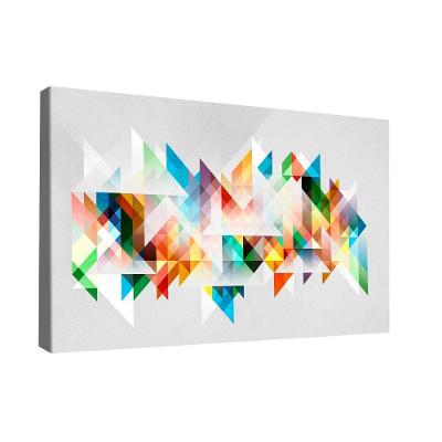 Quadro Geométrico Multicolorido Br Artes Grande 118x78