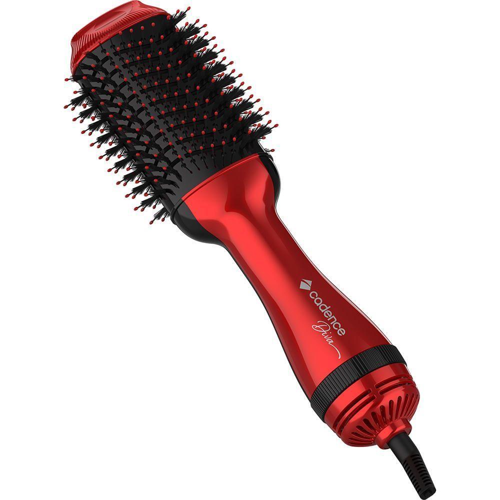 Escova Secadora Alisadora Modeladora Cadence 127v 1200w Vermelha Vermelho - 1