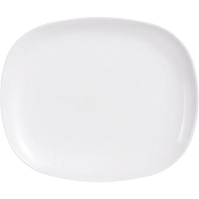 Luminarc Sweet Line Prato Raso 2X28X23Cm Vidro Temperado Branco