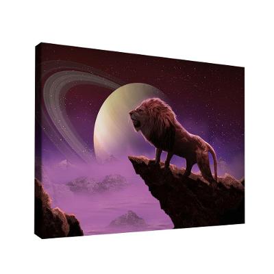 Quadro Leão Das Galáxias Br Artes Pequeno 60x40