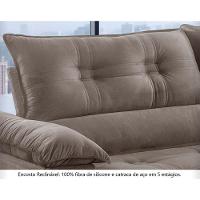 Sofá Retrátil E Reclinável Atenas 1,80m 2 Lugares Bege