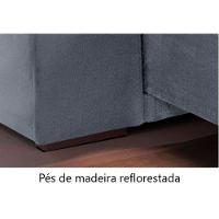 Sofá Retrátil E Reclinável Atenas 2,10m 3 Lugares Prata - 2