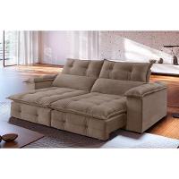 Sofá Retrátil E Reclinável Atlas 1,80m 02 Lugares Txr Bege - 1