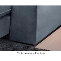 Sofá Retrátil E Reclinável Atlanta 2,10m 03 Lugares Prata - 3