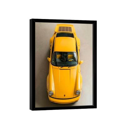 Quadro Porsche 911 Amarelo Br Artes