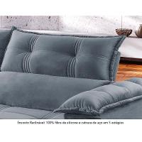 Sofá Retrátil E Reclinável Atlas 1,80m 02 Lugares Txr Prata