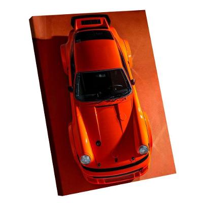 Quadro Porsche 911 Laranja Br Artes