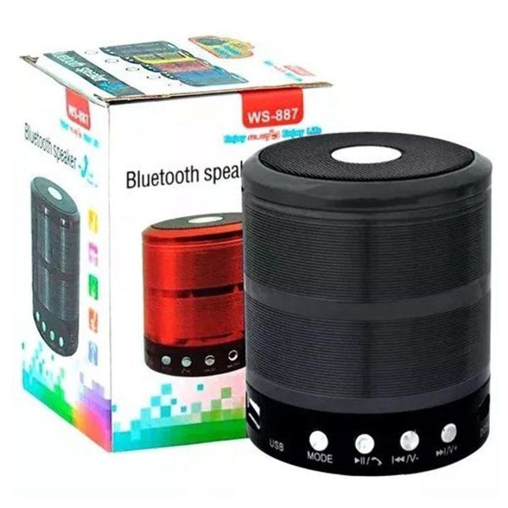 Mini Caixa Caixinha Som Portátil Bluetooth Mp3 Fm Sd Usb Aux .5W - 887 - 2