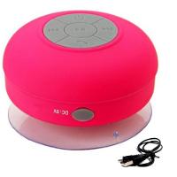 Mini Caixa de Som com Bluetooth e Microfone Resistente à Àgua Cor Rosa - 1