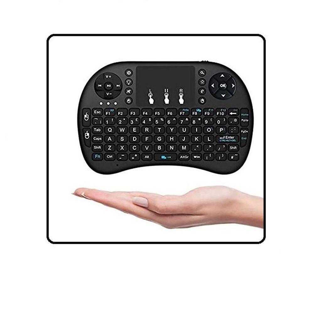 Mini Controle Wireless Mini Keyboard Usb Sem Fio Touch Pad Led P - 2