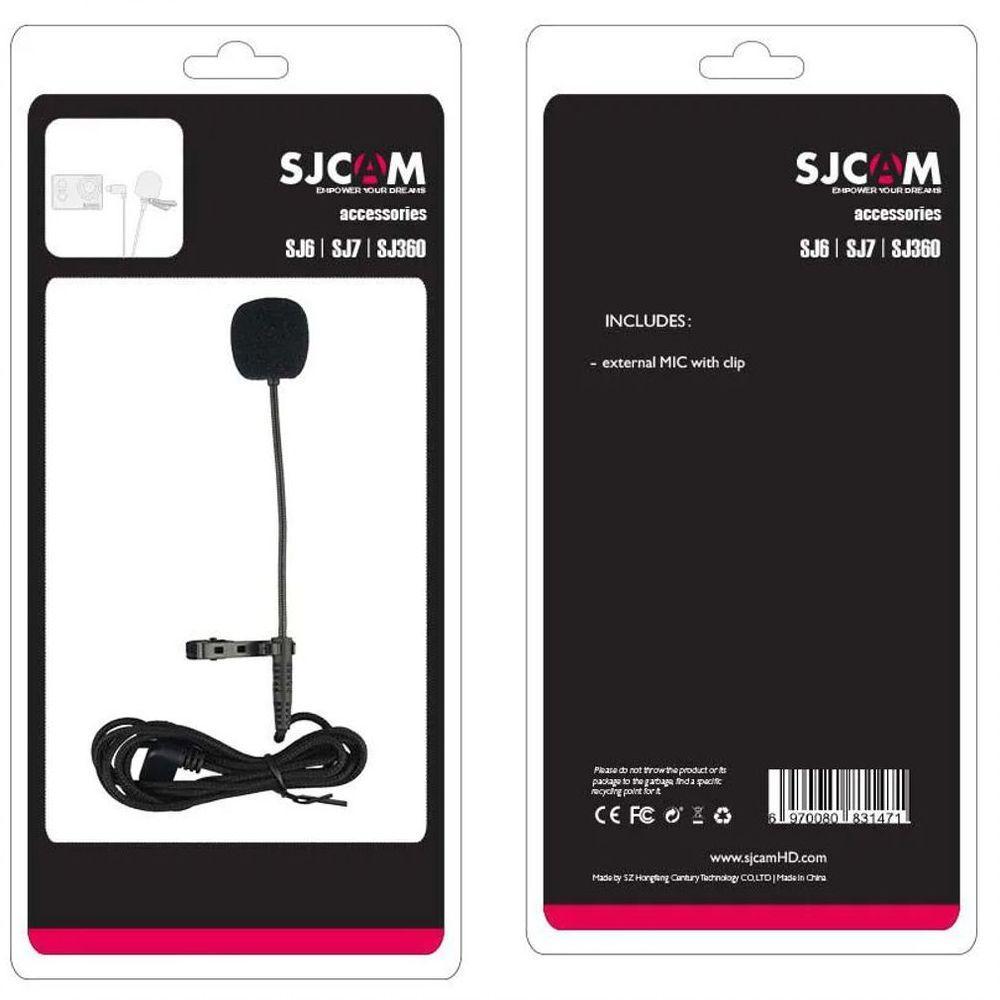 Microfone Lapela Externo Longo Original SJCAM SJ6 / SJ7 / SJ360 - 2