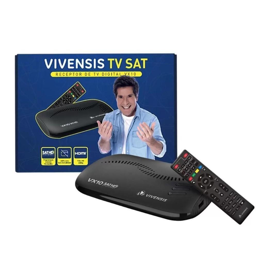 Receptor Vx 10 Sat Hd Parabólica Digital Banda Ku Vivensis - 2