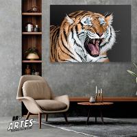 Quadro Tigre Amigo Br Artes Médio 84x54 - 2