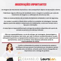Sofá Sala De Estar Living 3 Lugares 200cm Presley Pés Madeira Veludo Cinza G52 - Gran Belo - 3