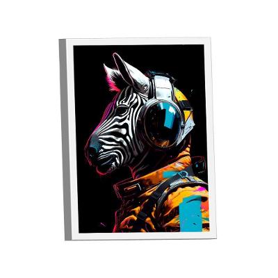Quadro Zebra Colors Br Artes