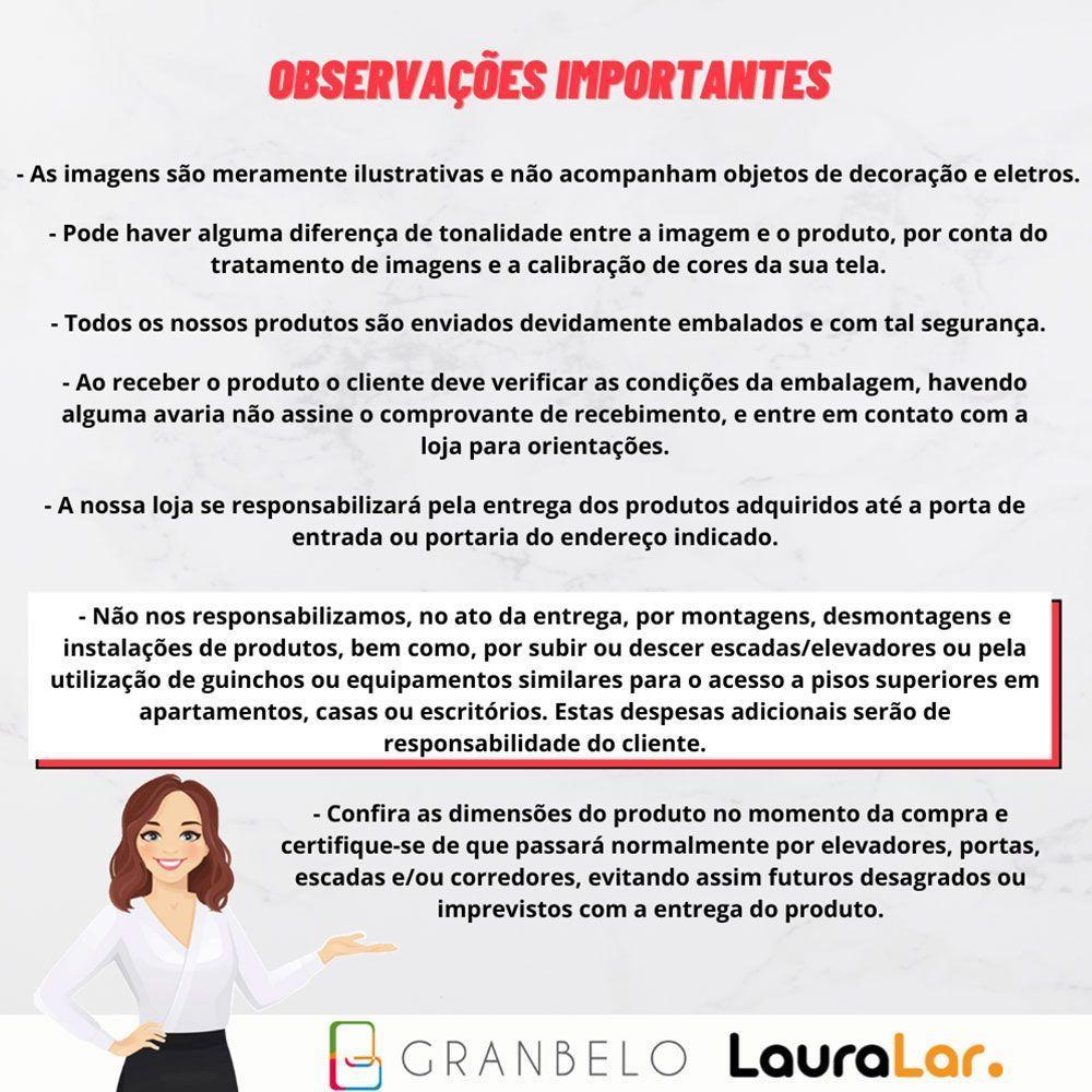 Sofá Sala De Estar Living 3 Lugares 280cm Presley Pés Madeira Veludo Vermelho G52 - Gran Belo - 3