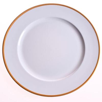 Sousplat 33Cm Decorativo Tessi Refine Branco