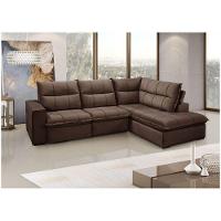 Sofá Solar Com 2 Lugares Direito E Chaise Esquerdo Marrom - 2