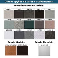 Sofá-Cama 3 Lugares Mh-1174 Herval 201 Cm Colchão Casal Linho Creme C1 Pé Madeira Amêndoa - 19