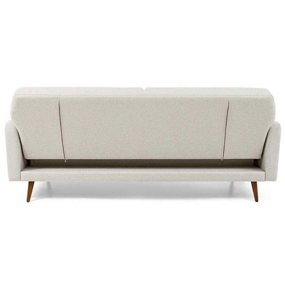 Sofá-Cama 3 Lugares Mh-1605 Herval Com Usb Linho Bege C - 5