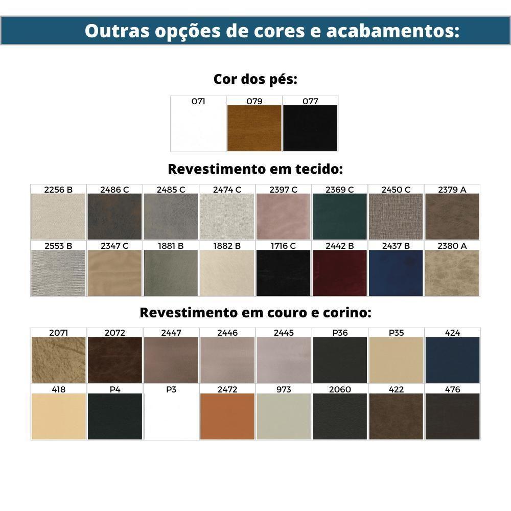 Sofá-Cama 3 Lugares Mh-1605 Herval Com Usb Linho Cinza Escuro C1 - 5