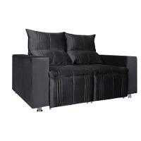 Sófa Retrátil E Reclinável 2 Lugares Madri Veludo Cinza Speciale Home Cinza - 17