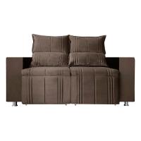 Sófa Retrátil E Reclinável 2 Lugares Madri Veludo Marrom Speciale Home Marrom - 8