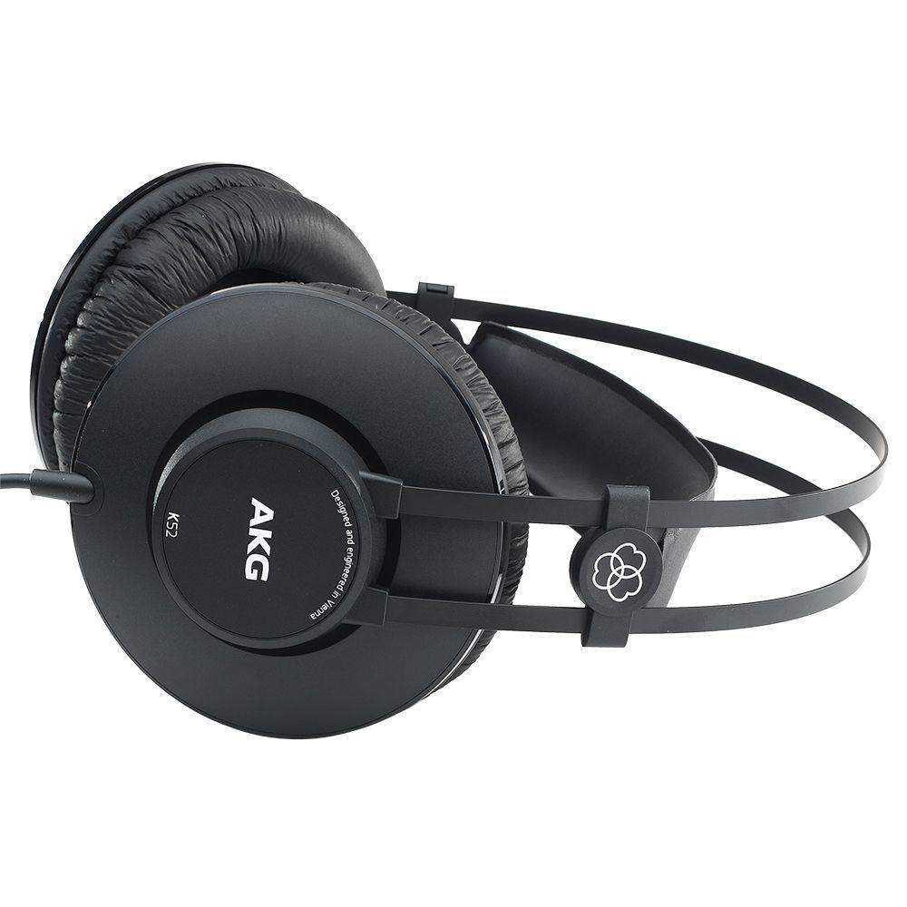 Fone De Ouvido Akg K52 Headphone Sistema Fechado Preto - 4