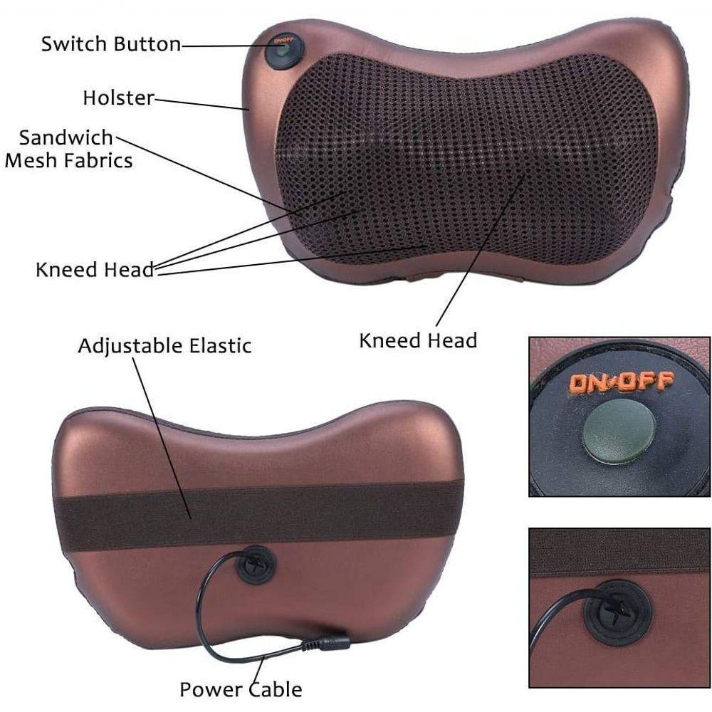 Almofada Massageadora Coluna Shiatsu Infravermelho - 4