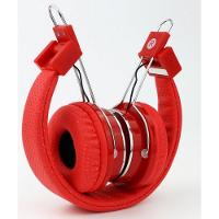 Fone de Ouvido Bluetooth SD Mp3 Rádio FM Player Vermelho - 3