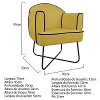 02 Poltronas Athena Base X Suede - 9