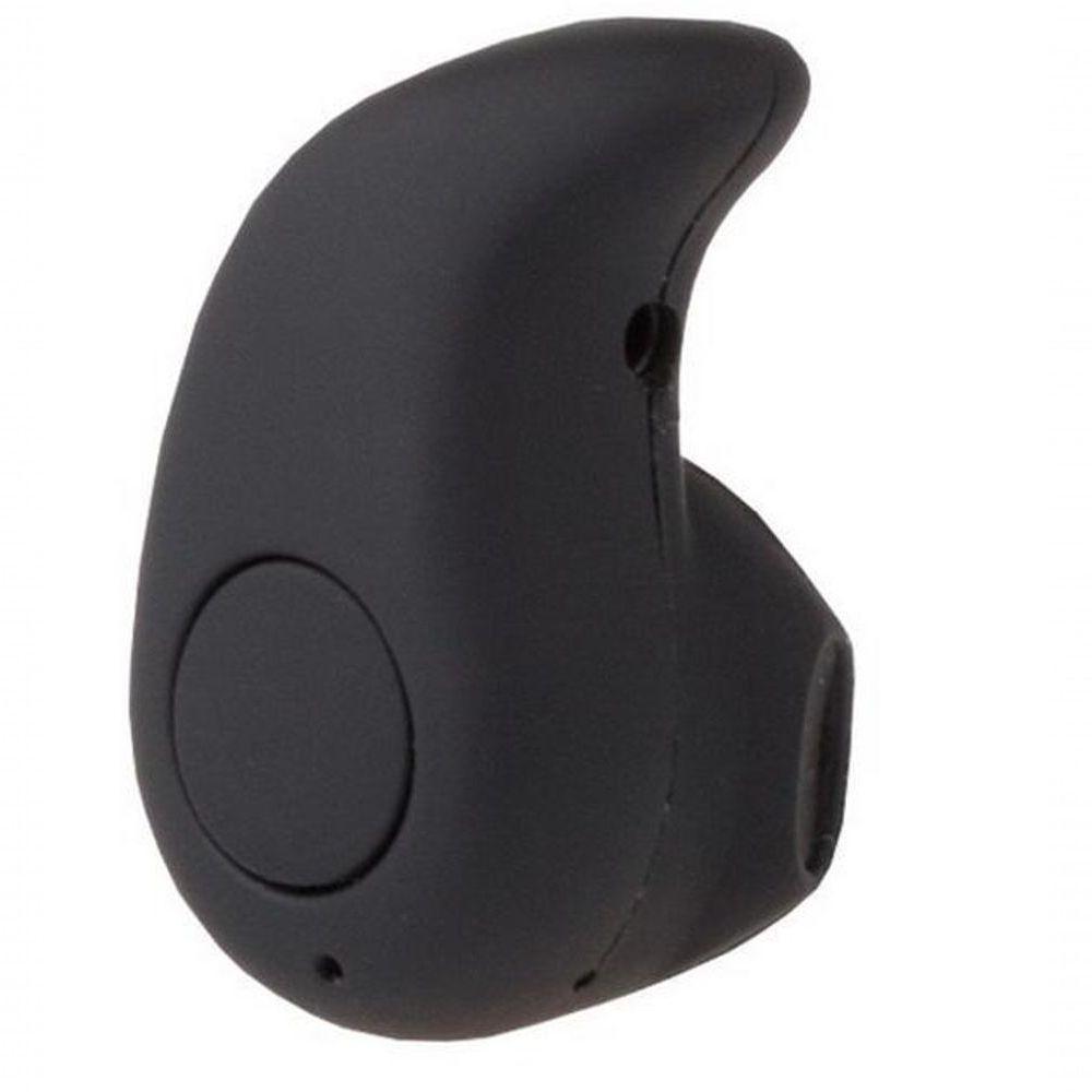 Mini Fone De Ouvido Preto Bluetooth Com Microfone Embutido - 1