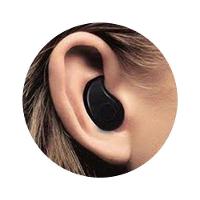 Mini Fone De Ouvido Preto Bluetooth Com Microfone Embutido - 3