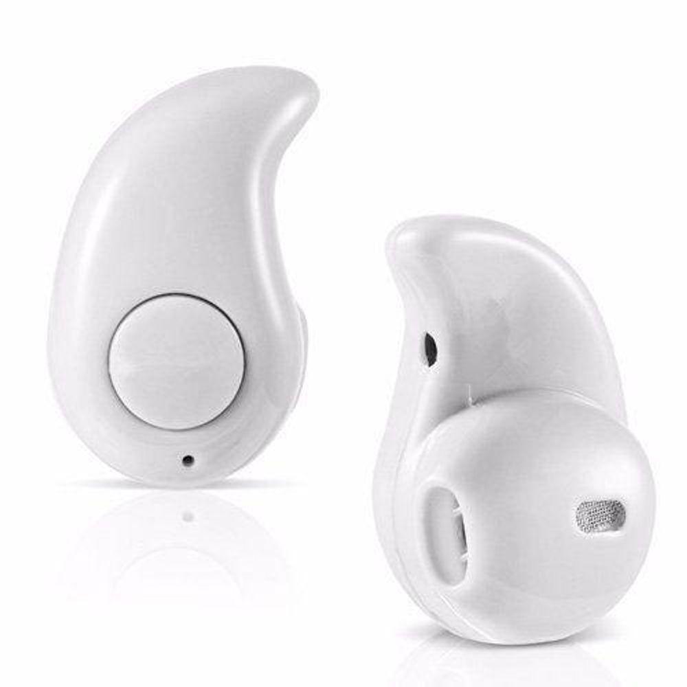 Mini Fone De Ouvido Bluetooth Branco - 1