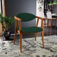 Kit 02 Poltronas Decorativas Para Sala De Estar Jantar Cecília B04 Suede Verde Musgo - 9