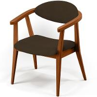 Kit 02 Poltronas Decorativas Para Sala De Estar Jantar Cecília B04 Suede Marrom