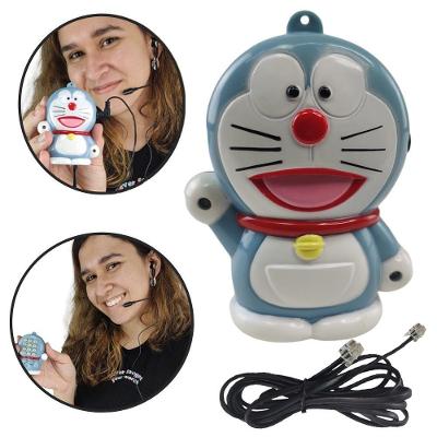 Mini Telefone Gato Doraemon Mesa C Headset Microfone