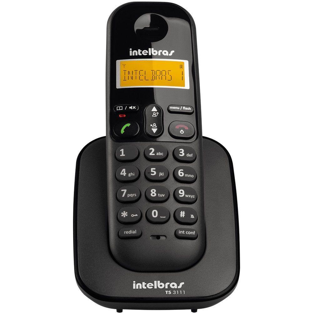 Ramal De Telefone Sem Fio Ts3111 Preto Intelbras - 1