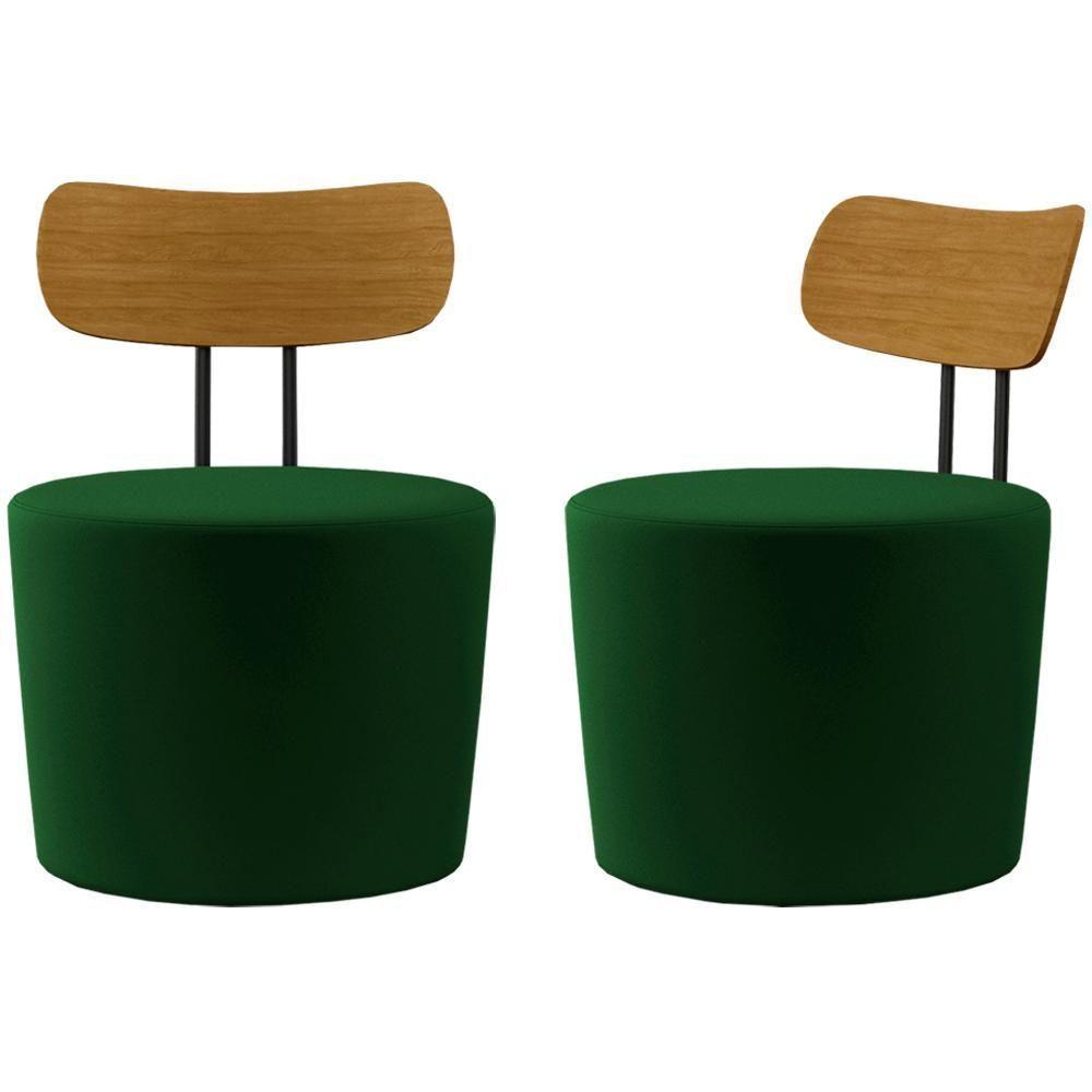 Kit 2 Poltronas Decorativas Lua Veludo Sl 947 Moll Sl 947 - 1