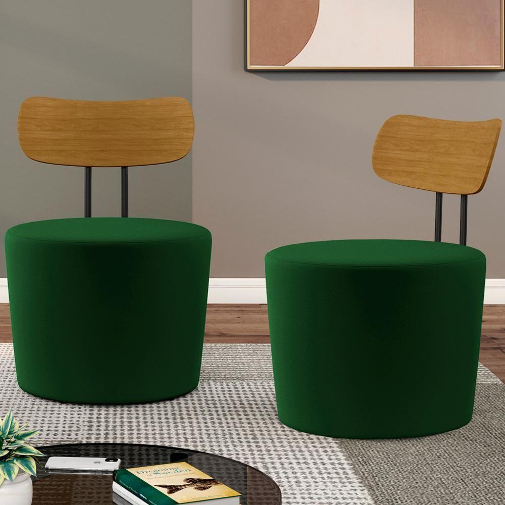 Kit 2 Poltronas Decorativas Lua Veludo Sl 947 Moll Sl 947 - 9