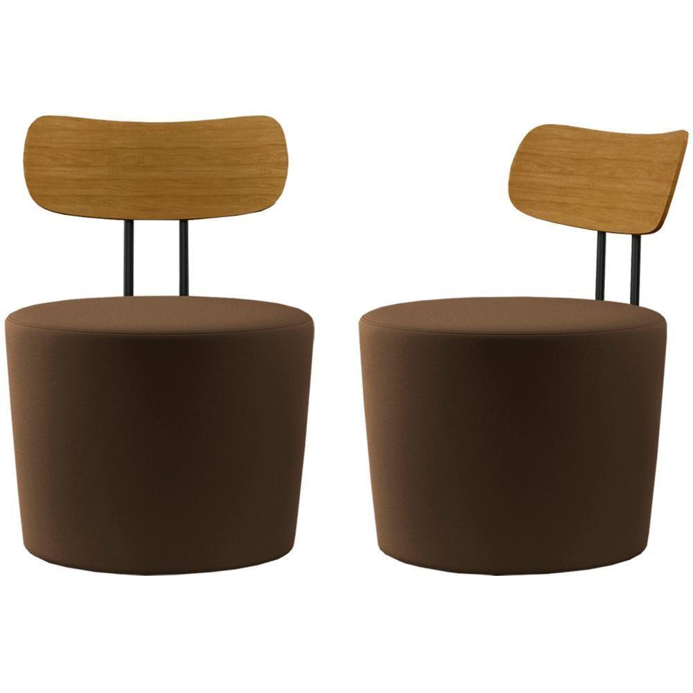 Kit 2 Poltronas Decorativas Lua Veludo Sl 942 Moll Sl 942 - 1