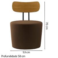 Kit 2 Poltronas Decorativas Lua Veludo Sl 942 Moll Sl 942 - 7