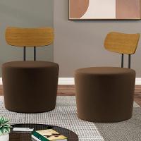 Kit 2 Poltronas Decorativas Lua Veludo Sl 942 Moll Sl 942 - 9