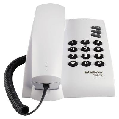 Telefone Com Fio Intelbras Pleno Com Chave Cinza Artico