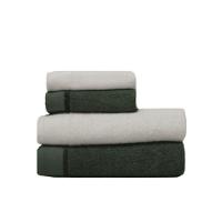 Jogo De Toalha Banhão 4 Peças Eleganz Branco E Verde - 1