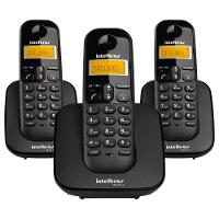 Telefone Sem Fio Intelbras Ts3113 Base E 2 Ramais Dect 6.0 Preto - 1