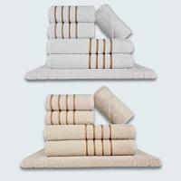 Jogo De Toalhas 12 Pçs Coleção Dubai 100% Algodão Br+bg - 1