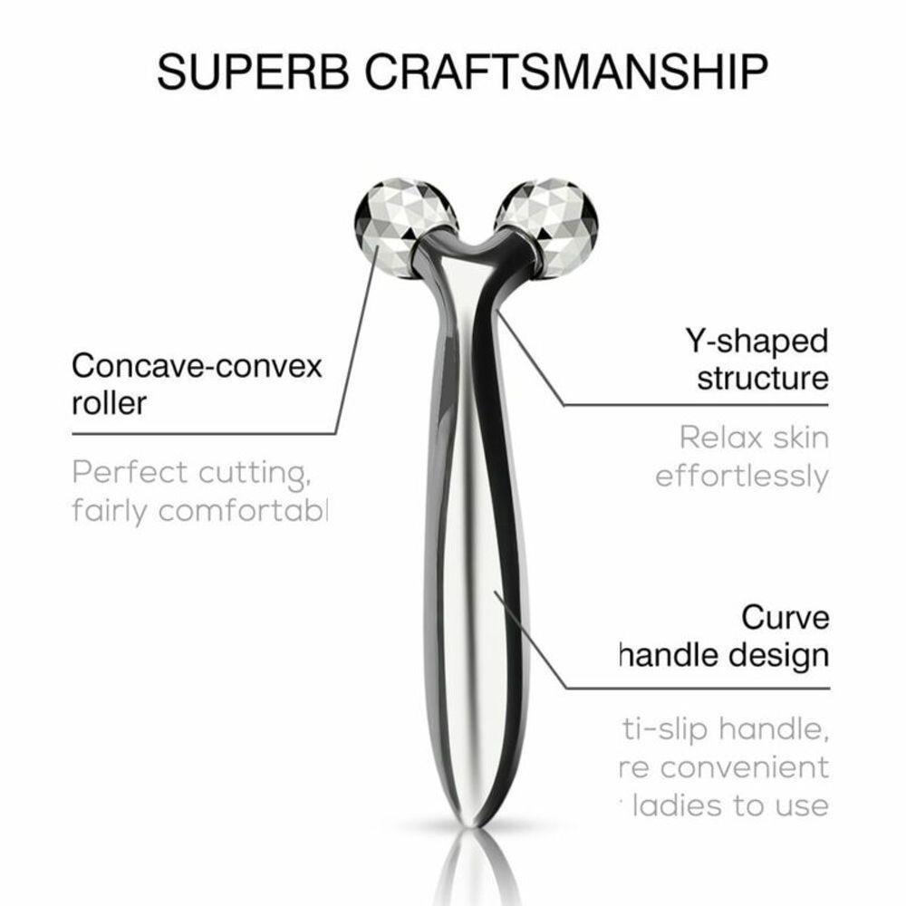 Ferramenta De Beleza Para Massagem Facial, Remoção De Rugas Faciais 3d Prata - 2